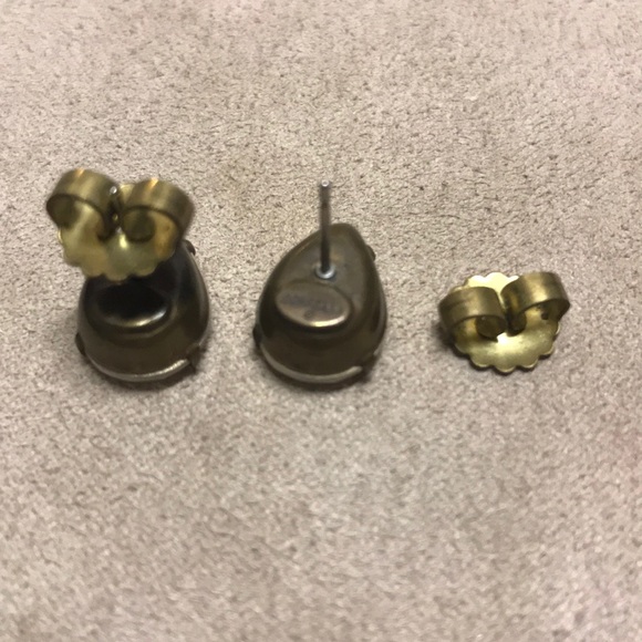 Sorrelli matte crystal teardrop earrings - Picture 2 of 2